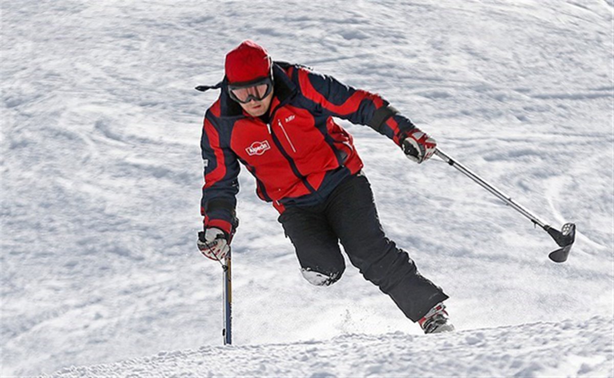 حضور بانوی اسکی باز نابینای مطلق ایرانی در پارالمپیک2018