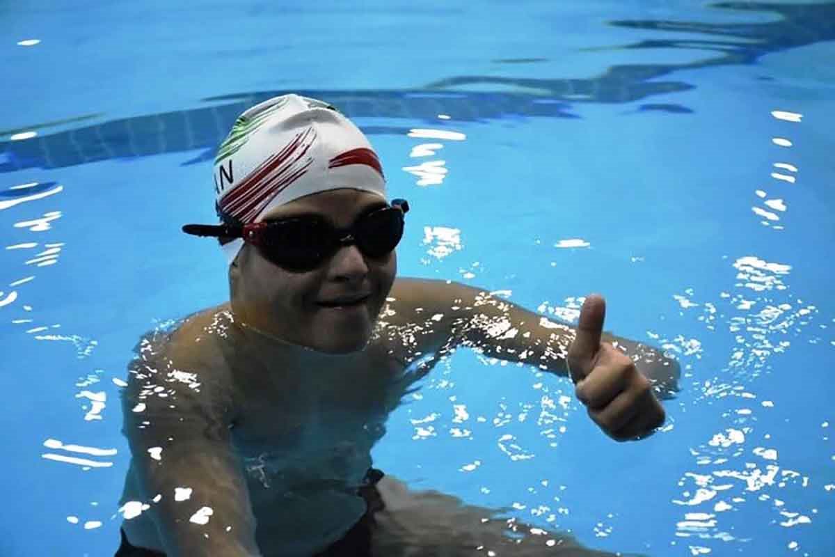 شناگر سندروم داون مهابادی مسافر المپیک برلین شد