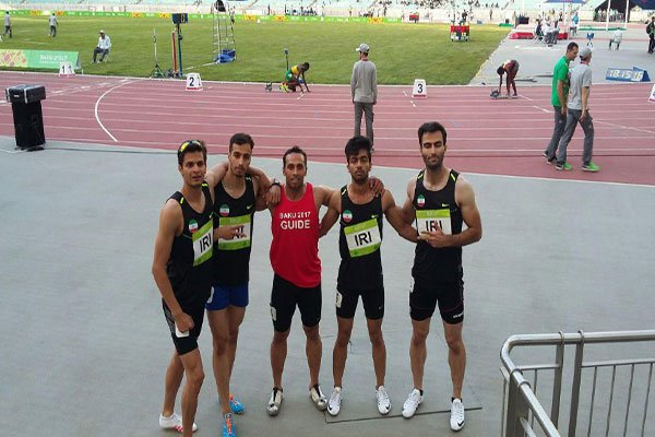 تیم چهار در صد متر معلولان ایران مدال طلا گرفت