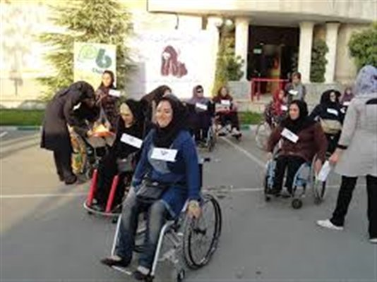 مسابقات ویلچررانی زنان معلول در بوستان ترافیک منطقه 12 پایتخت برگزار شد