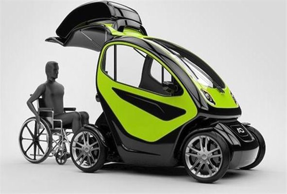 طراحی کلاسیک خودروهای برقی برای حمل و نقل معلولان 