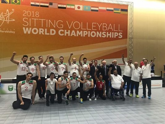 افتخارآفرینی فرزندان ایران زمین و کسب هفتمین قهرمانی جهان در رقابت های والیبال نشسته 2018
